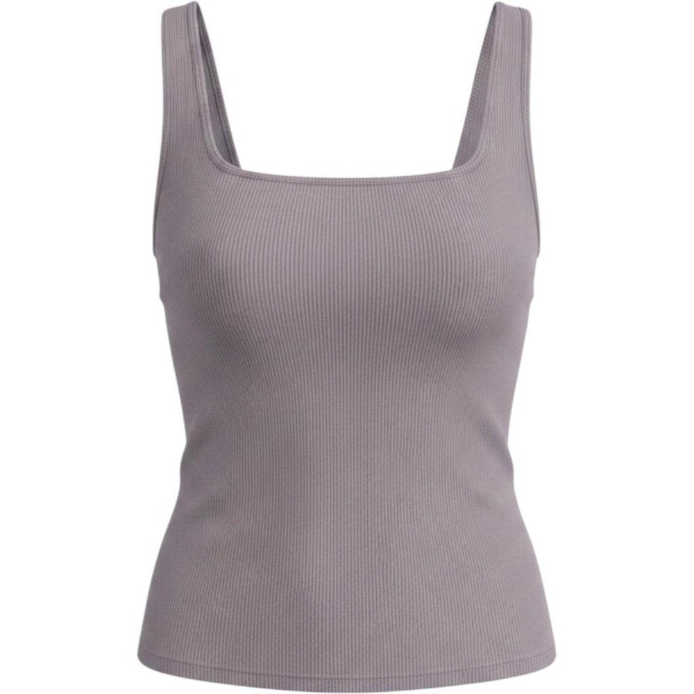 Eileen Fisher XL Grey Cotton square neck tank